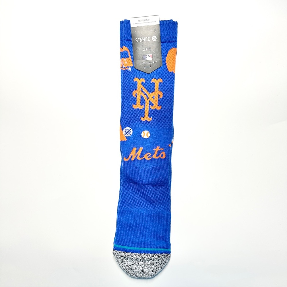 Stance Blue and Orange Mets Casual Socks